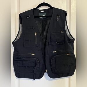 European And American Style Military Tech Vest Tactical Black Size L